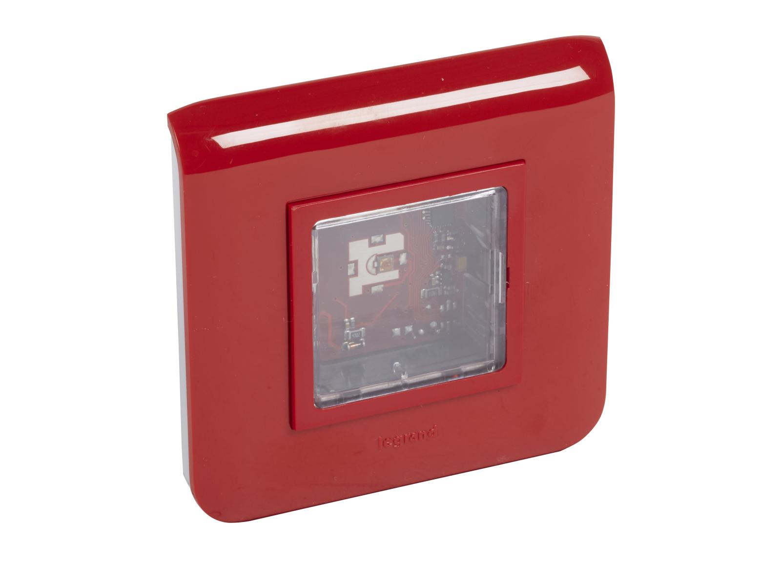 Dispositif visuels d’alarme feu DVAF 2Cd IP21 IK04 pose encastré livré complet