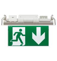 BAES+BAEH Uralife V SATI Connecté 45lm/1h + 8lm/5h - IP 43/IK 07 - pose plafond encastrée/saillie - NF Environnement