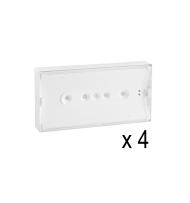 Lot de 4 BAES d'Ambiance SATI Uraone référence 111227 (avant 03-2020) reconditionnés avec embases