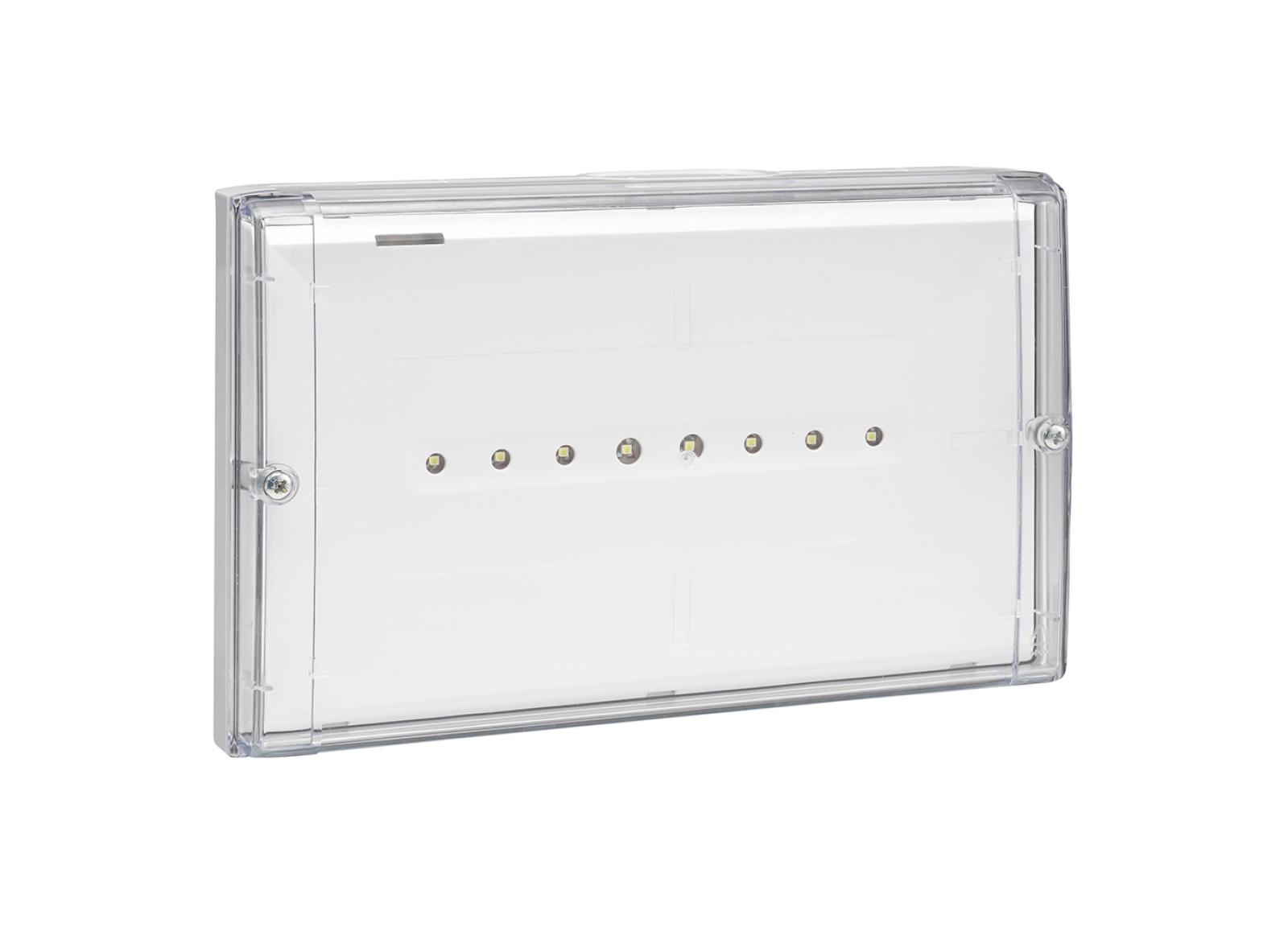 Luminaire pour Sources Centrales LSC d'évacuation 110V=/220V=/230V~ Uraproof IP66 IK10 flux 45lm Luminaire pour Sources Centrales LSC d'évacuation 110V=/220V=/230V~ Uraproof IP66 IK10 flux 45lm