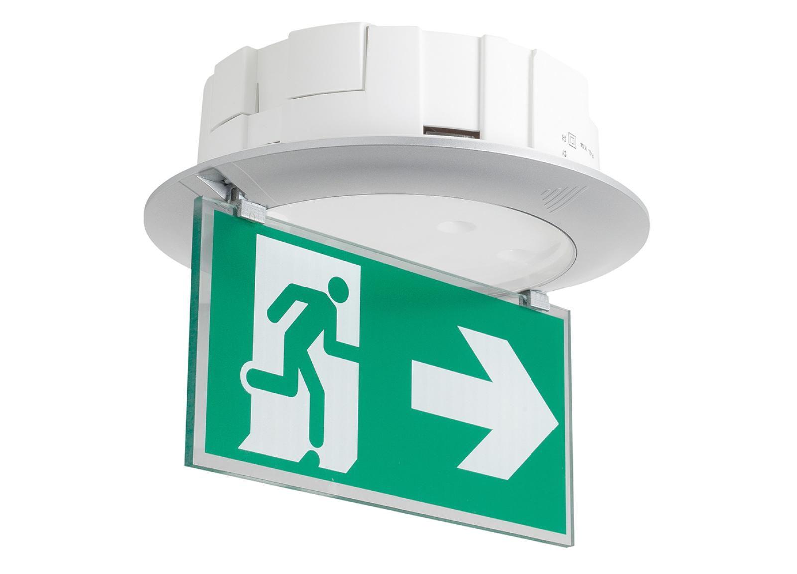 Porte-pictogramme signalisation Évacuation Practice Evolution avec flèche vers le bas Porte-pictogramme signalisation Évacuation Practice Evolution avec flèche vers le bas