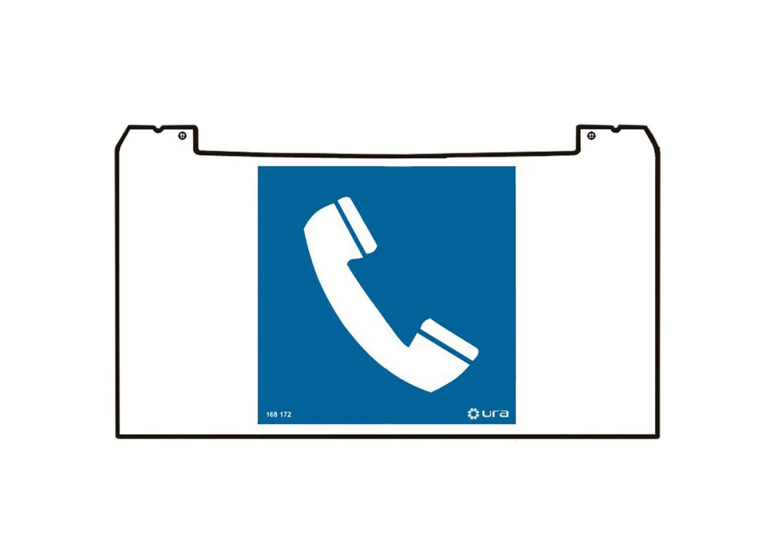 Porte-pictogramme signalétique Practice Evolution avec localisation Téléphone