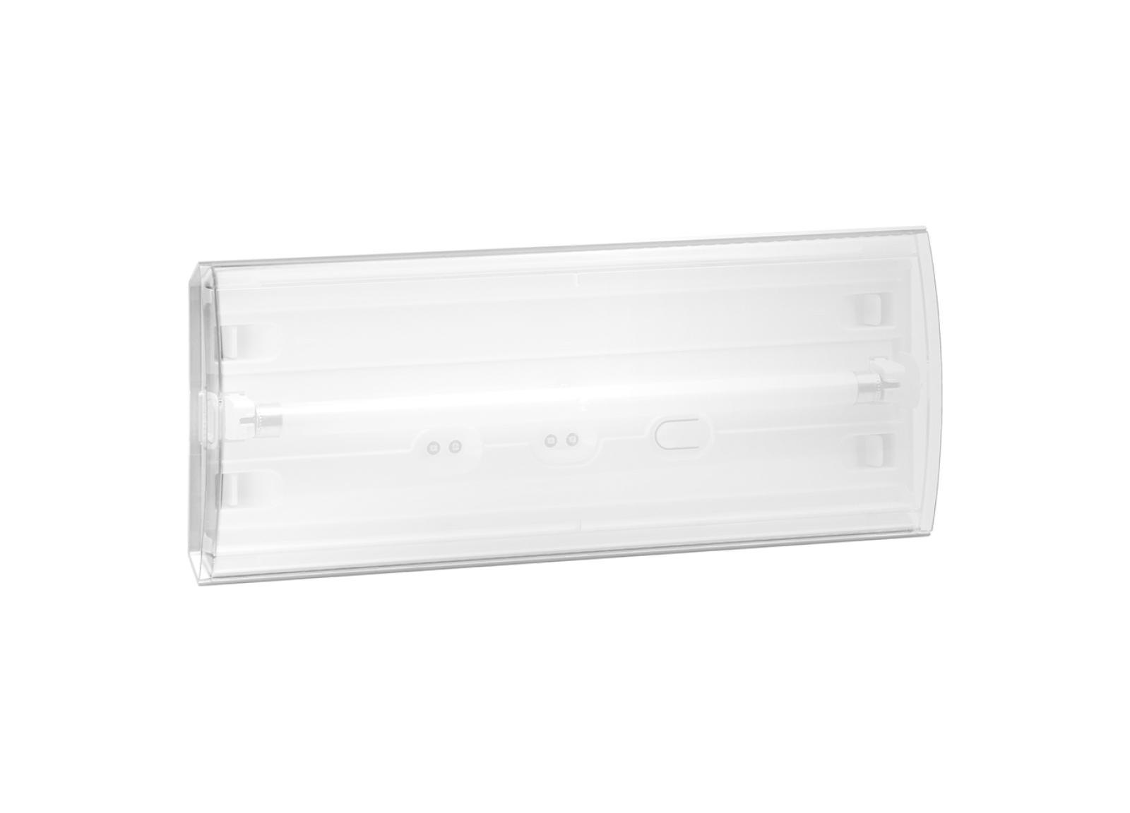 Luminaire pour Sources Centrales LSC d'ambiance fluorescent 220V=/230V~ Uralight IP42 IK07 flux 360lm conso 10,2W/17,5VA Luminaire pour Sources Centrales LSC d'ambiance fluorescent 220V=/230V~ Uralight IP42 IK07 flux 360lm conso 10,2W/17,5VA