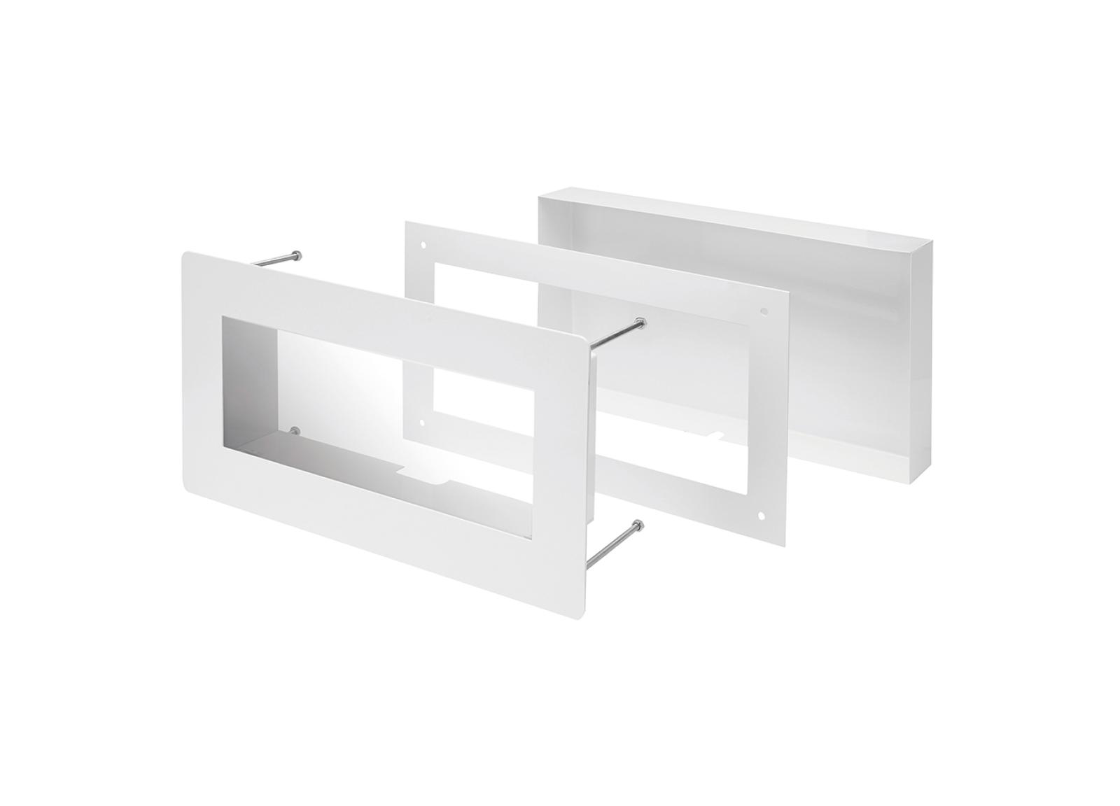 Cadre d'encastrement Uraone et Uralife sans porte-pictogramme sur la tranche pour salle blanche Cadre d'encastrement Uraone et Uralife sans porte-pictogramme sur la tranche pour salle blanche