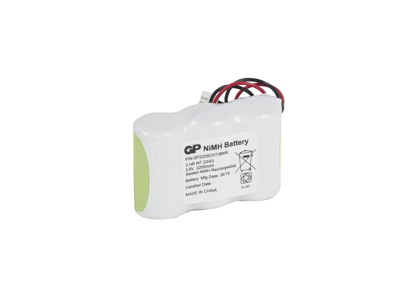 Batterie Nickel Métal Hydrure Ni-MH 3,6V 2,2Ah pour blocs d'éclairage de sécurité Batterie Nickel Métal Hydrure Ni-MH 3,6V 2,2Ah pour blocs d'éclairage de sécurité