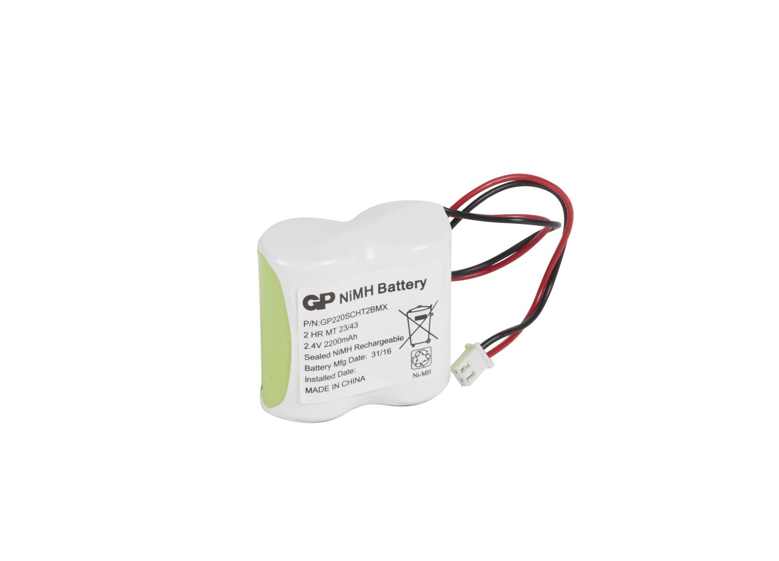 Batterie Nickel Métal Hydrure Ni-MH 2,4V 2,2Ah pour blocs d'éclairage de sécurité Batterie Nickel Métal Hydrure Ni-MH 2,4V 2,2Ah pour blocs d'éclairage de sécurité