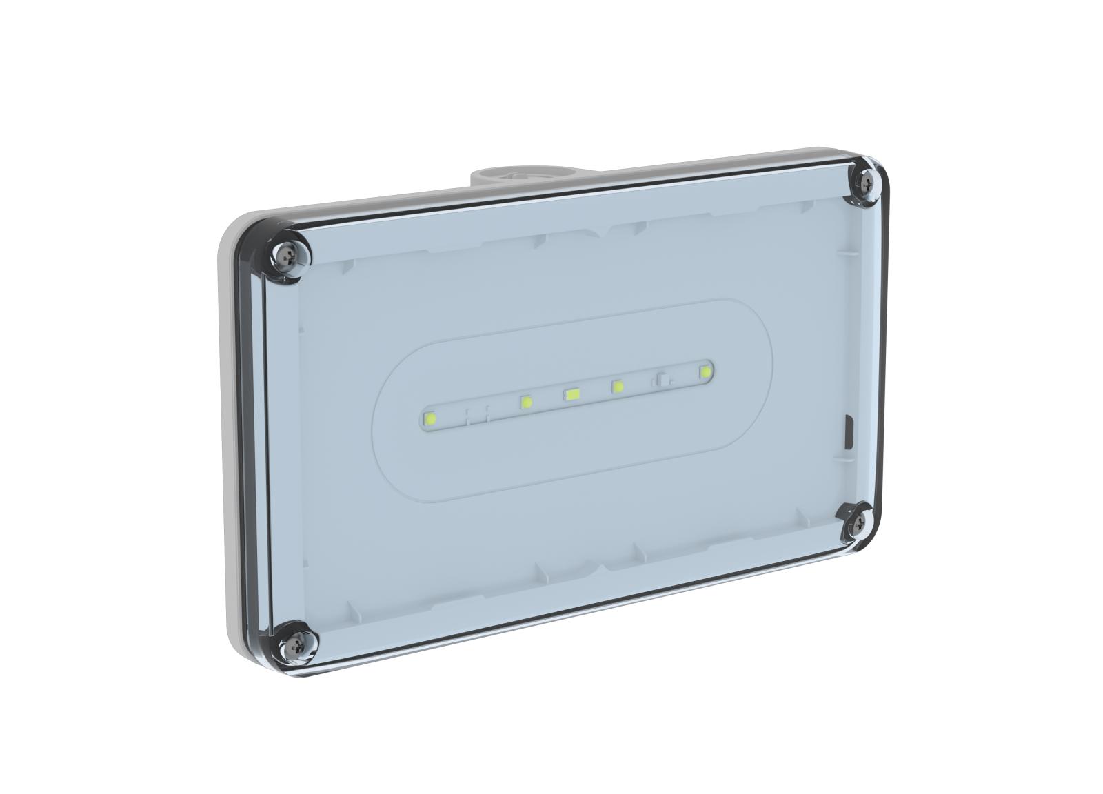 BAES Uraproof V Ambiance SATI Connecté 400lm/1h- IP66/IK10 - pose saillie - NF Environnement BAES Uraproof V Ambiance SATI Connecté 400lm/1h- IP66/IK10 - pose saillie - NF Environnement