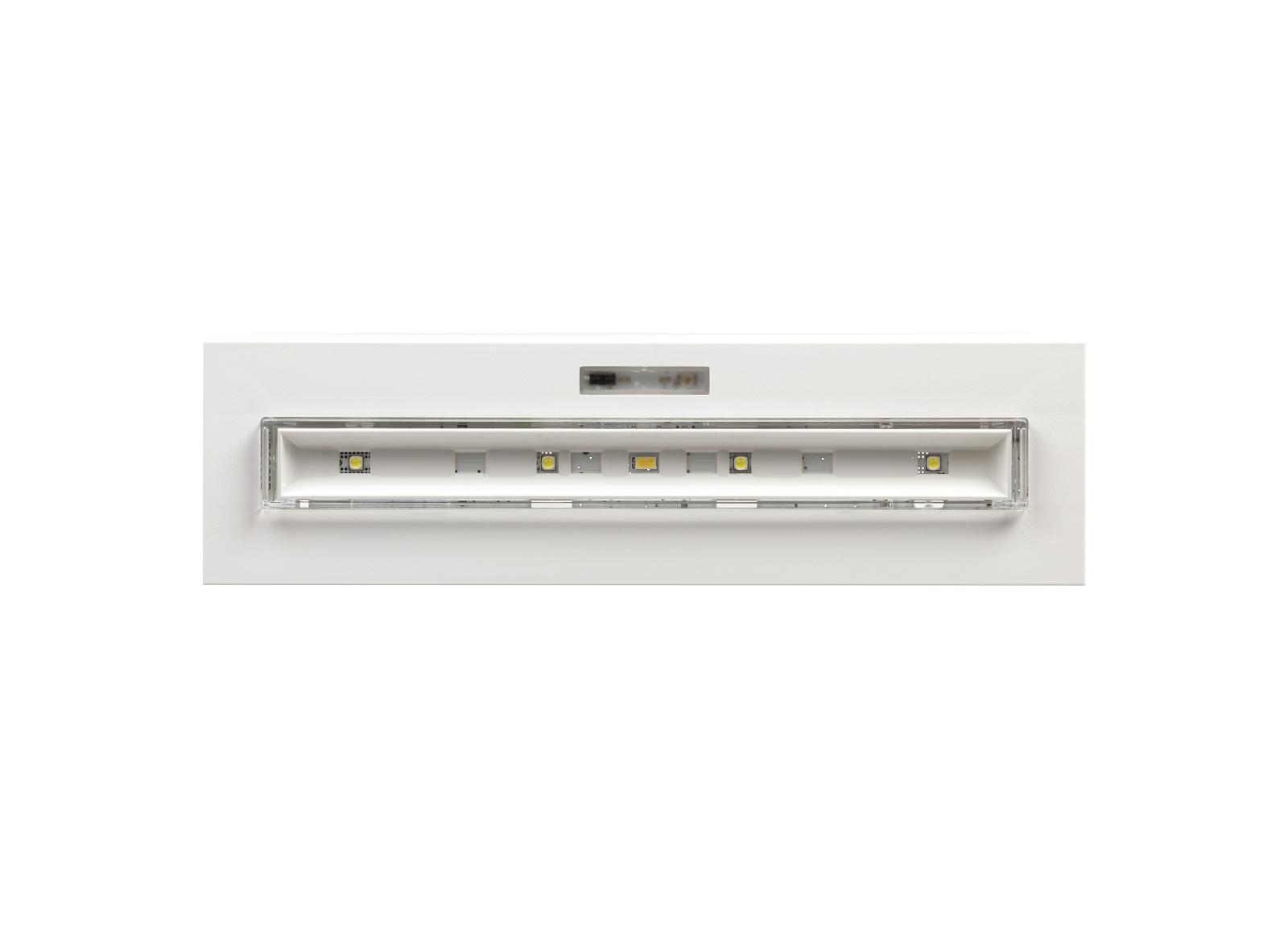 BAES Uralife V Ambiance SATI Connecté 450lm/1h - IP 43/IK 07 - pose plafond encastrée ou saillie - NF Environnement