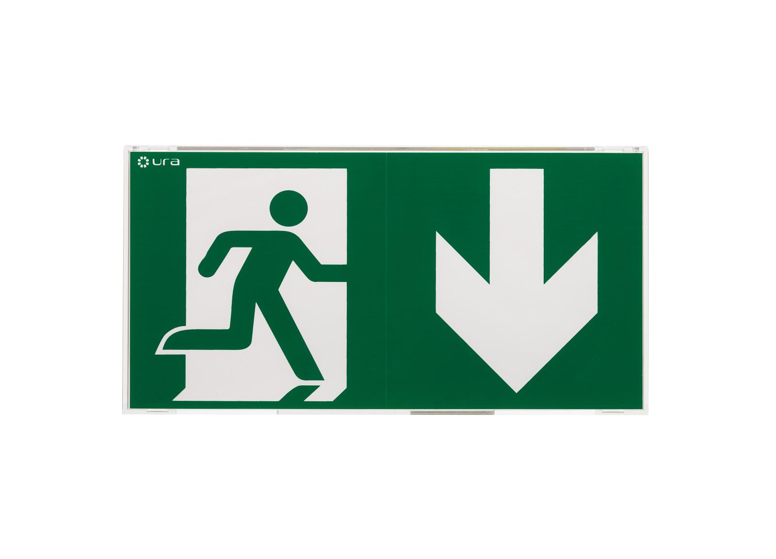 BAES+BAEH Uralife V SATI Connecté 45lm/1h + 8lm/5h - IP 43/IK 07 - pose murale saillie - NF Environnement