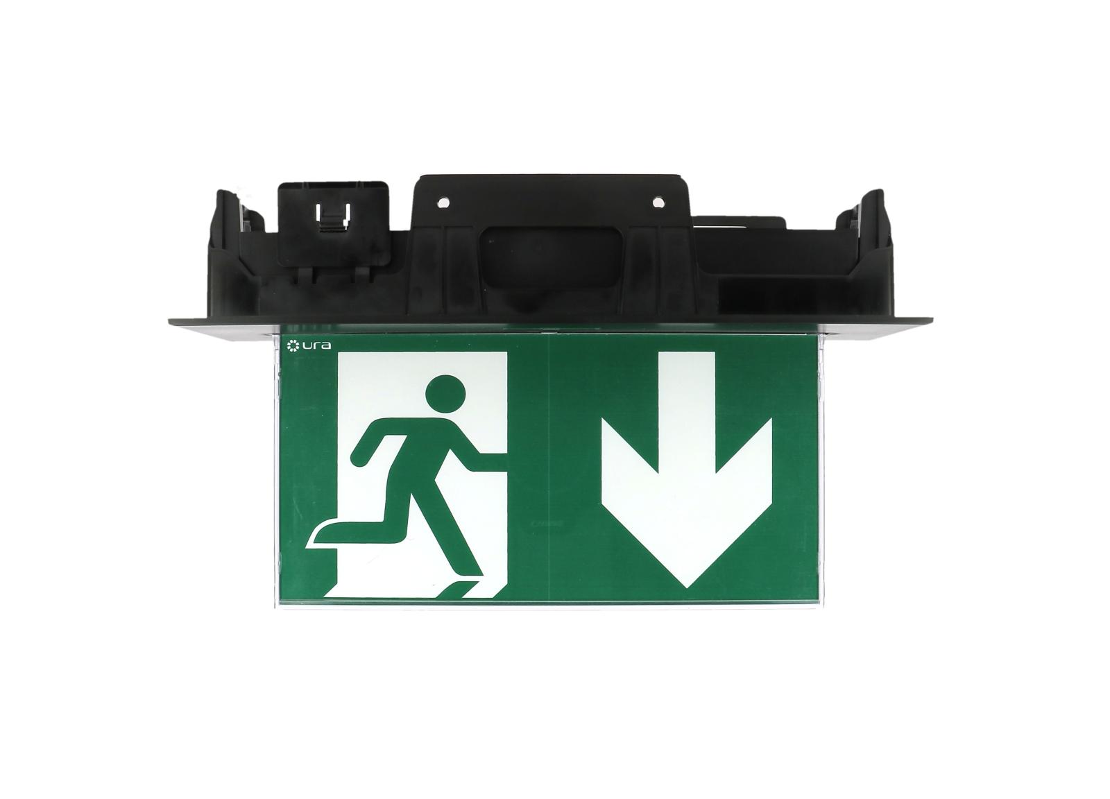 BAES Évacuation URALIFE V 45lm-1h Adressable Plafond - Noir