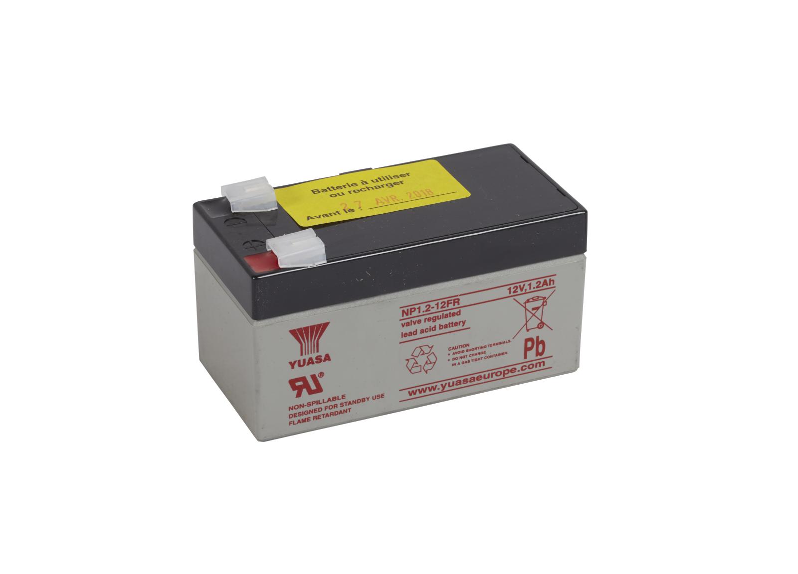 Batterie Plomb 12V 1,2Ah pour alarme incendie Batterie Plomb 12V 1,2Ah pour alarme incendie