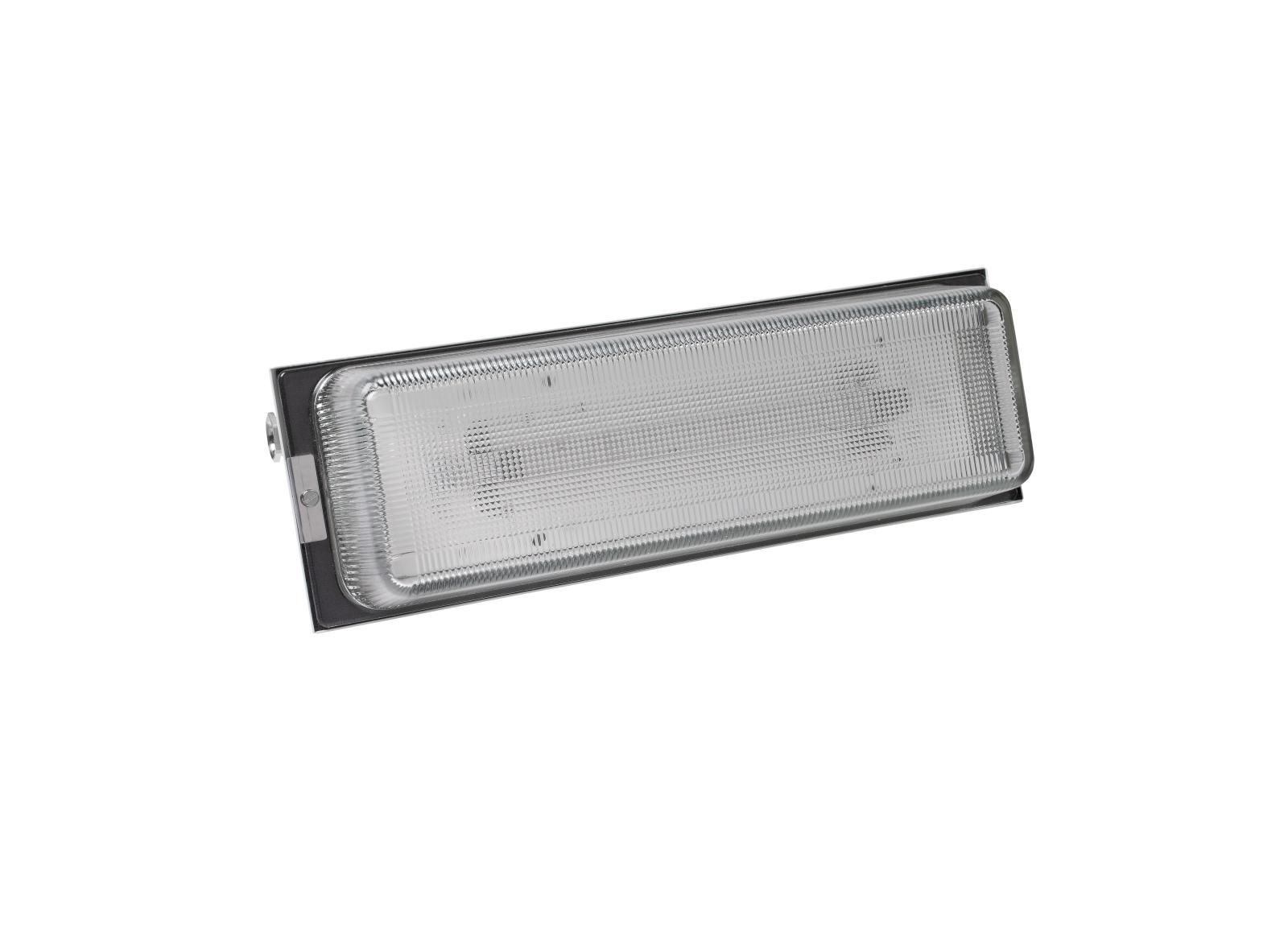 BAES d'évacuation type tôle et verre IP66 IK04 SATI/Adressable flux 45lm 1h BAES d'évacuation type tôle et verre IP66 IK04 SATI/Adressable flux 45lm 1h