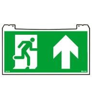 Porte-pictogramme signalisation Évacuation Practice Evolution avec flèche vers le haut