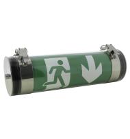 Luminaire pour Sources Centrales LSC d'évacuation Plastinox 100lm 48VDC-220VDC-230VAC IP68-69-IK10